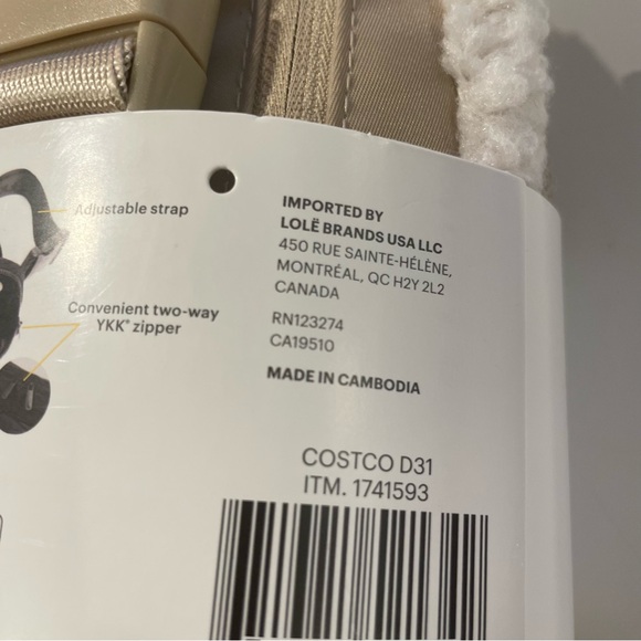 Lolé Fleece Belt Bag in Cream, Unisex - Picture 6 of 6